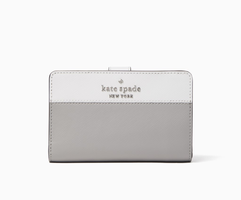 Staci Colorblock Medium Compact Bifold Wallet (Grey Multi)